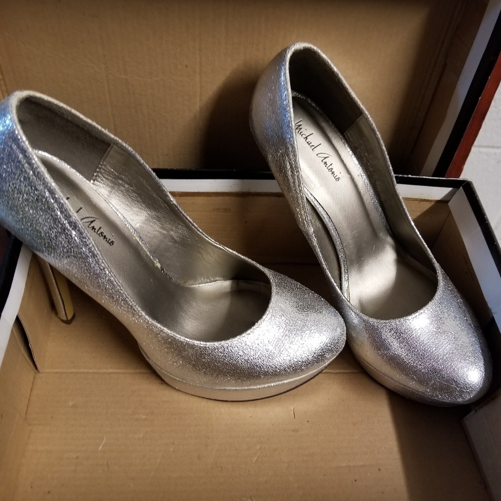 Silver heels